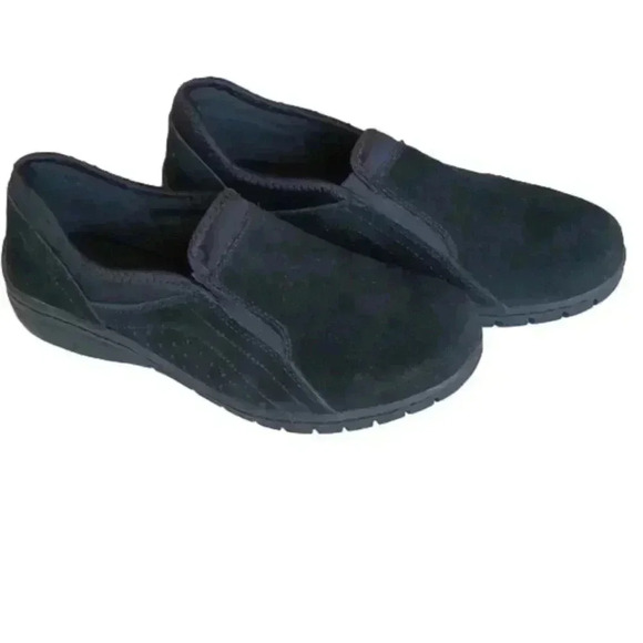 Sporto Black Suede leather shoes size 8 - Picture 1 of 8